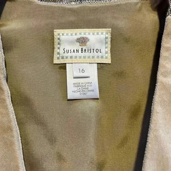 NWT Susan Bristol Vintage Wool Vest and Skirt Set P36 - Picture 10 of 11